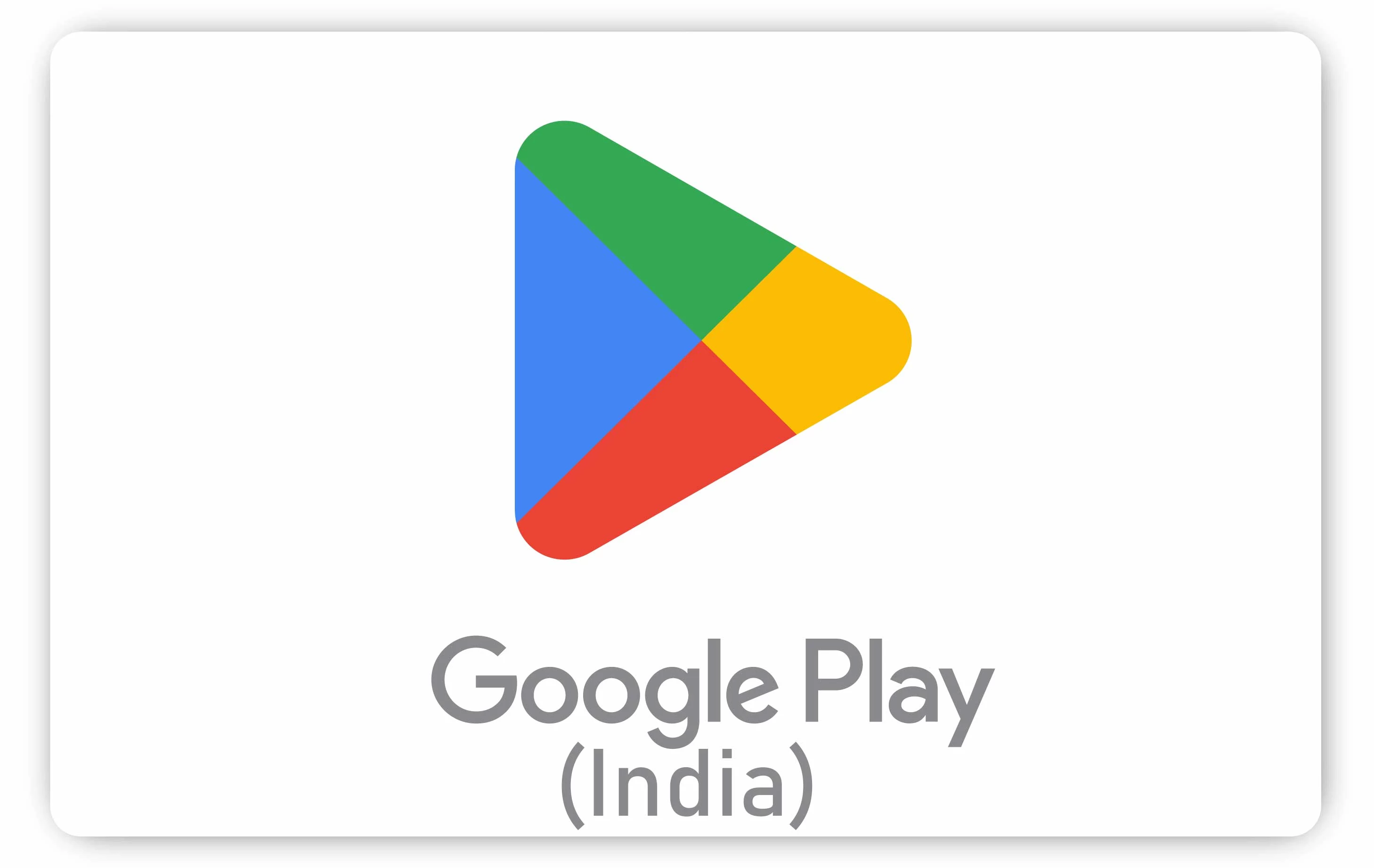 ₹1,000.00 Google Play (India) Gift Card