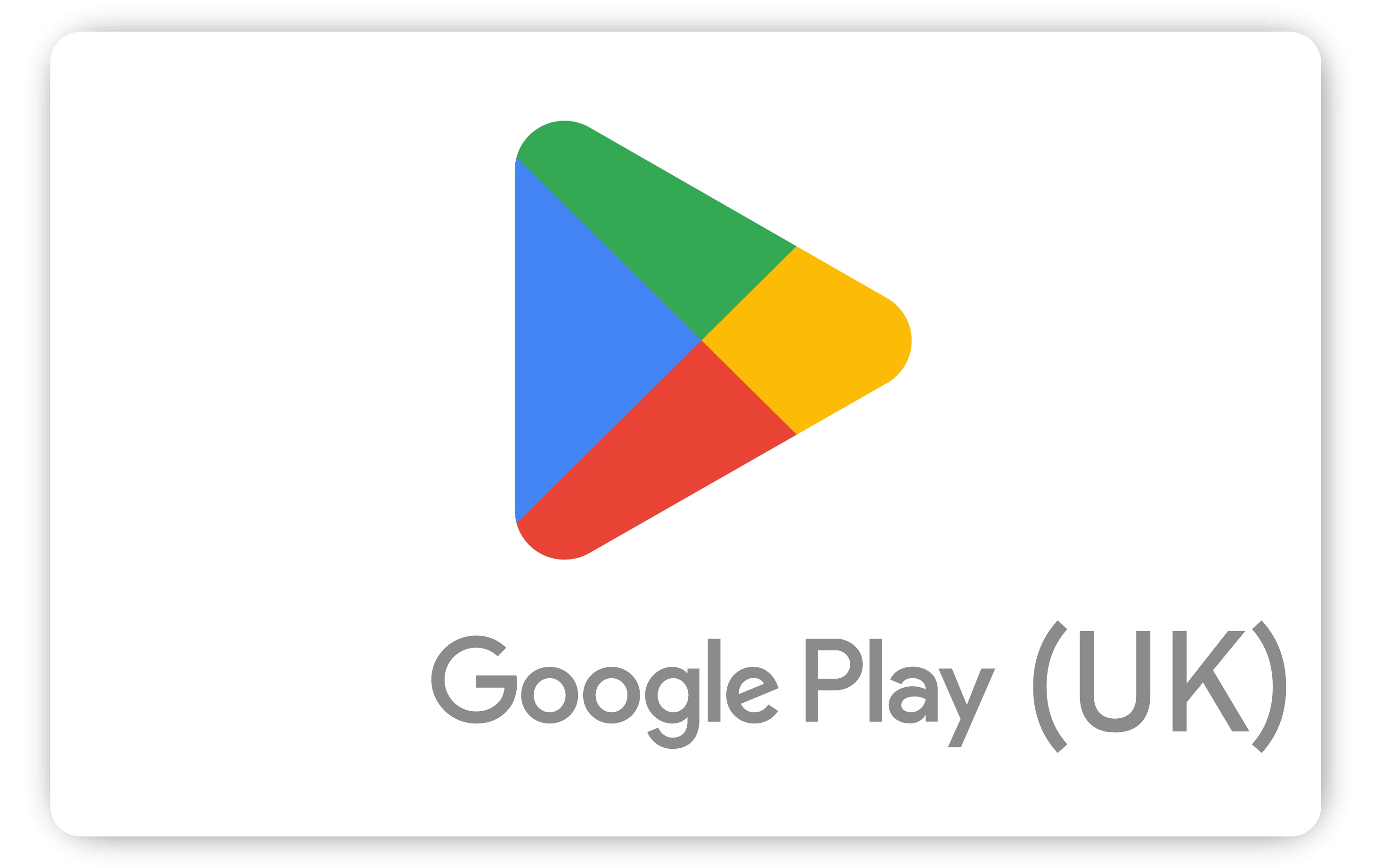 €10.00 Google Play (UK) Gift Card